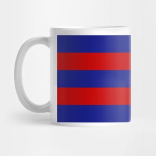 England 1975 Retro Track Bars Blue and Red Mug